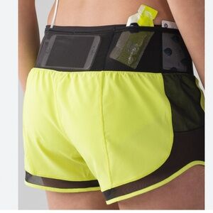 Yellow neon lululemon shorts
